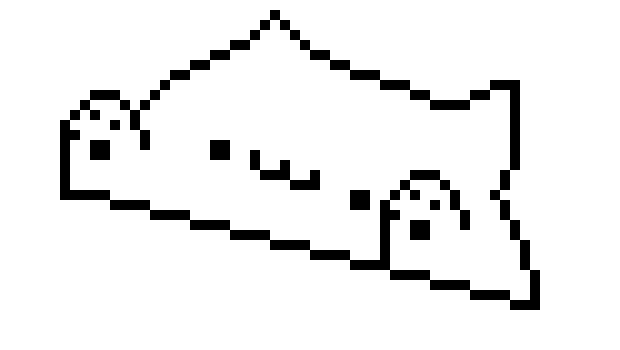 [608365] Bongo Cat Pixel Art