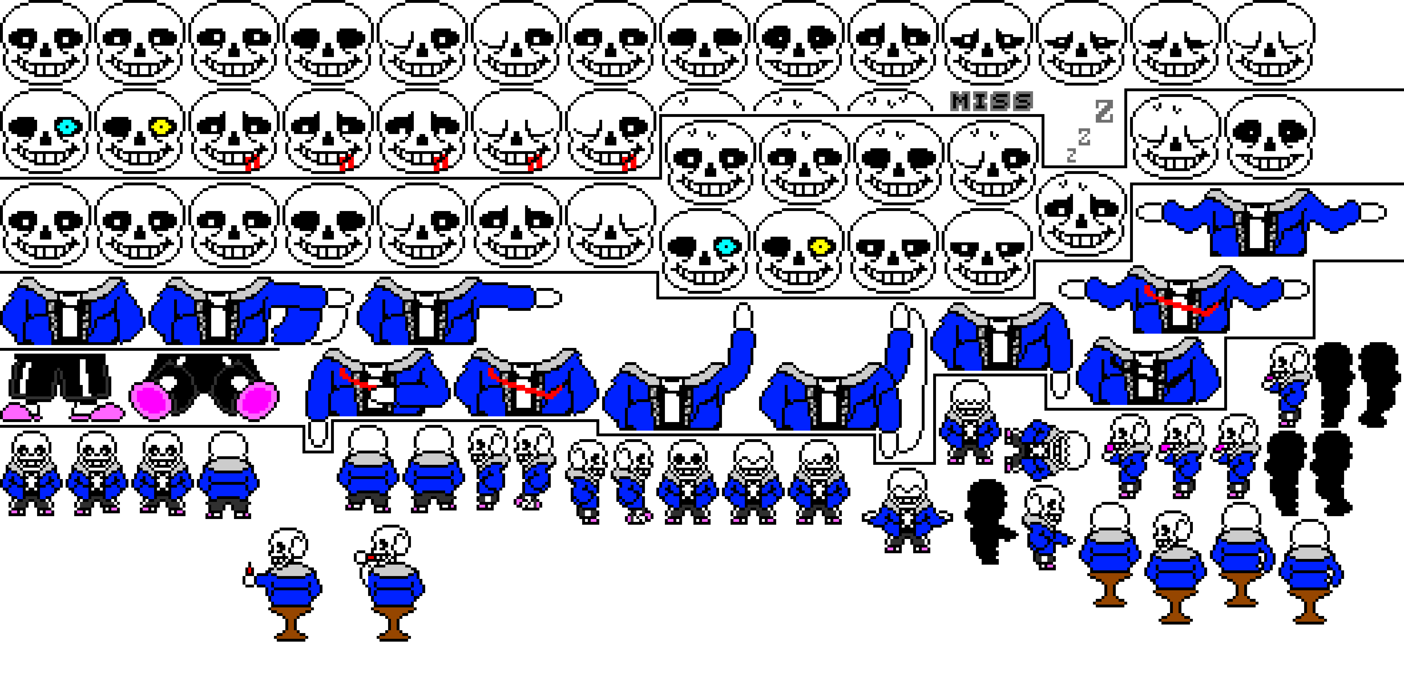 Undertale Sans Sprite Sheet