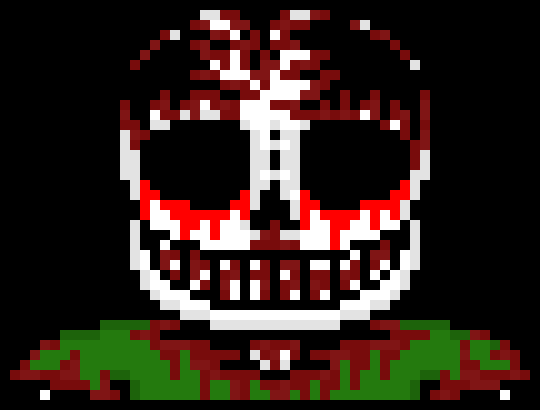 [0fe767] Yeah he does look a bit tir- *a bone goes through 1 of his holes leading into his eye socket*  W H O D I D T H A T ? !