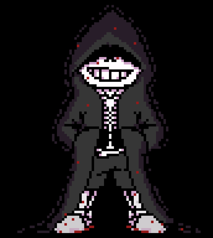 [2fbf6b] * Walks in and grillby's goes silent, and he sits down