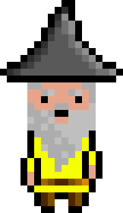 Pixel Wizard Yellow