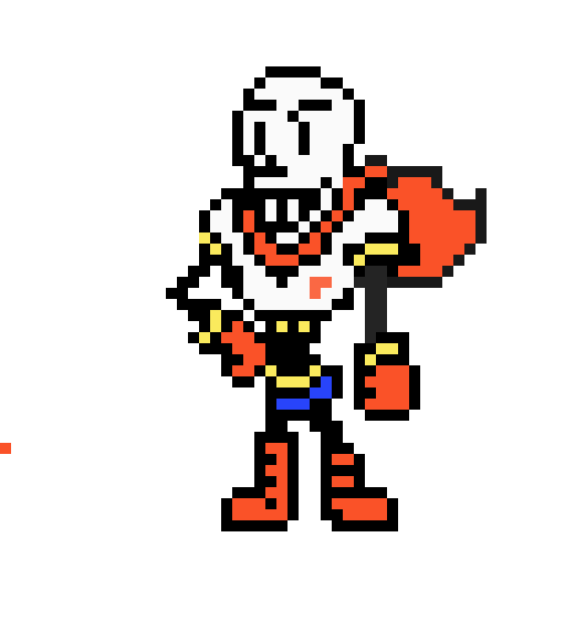 Deltarune papyrus sprite edit