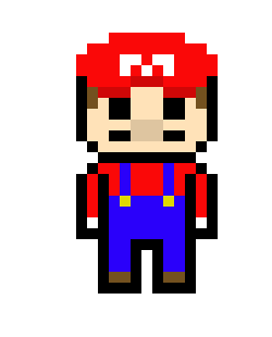 [bf5574] danganronpa pixel sprite mario