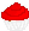 [9664c4] Red Neapolitan Cupcake