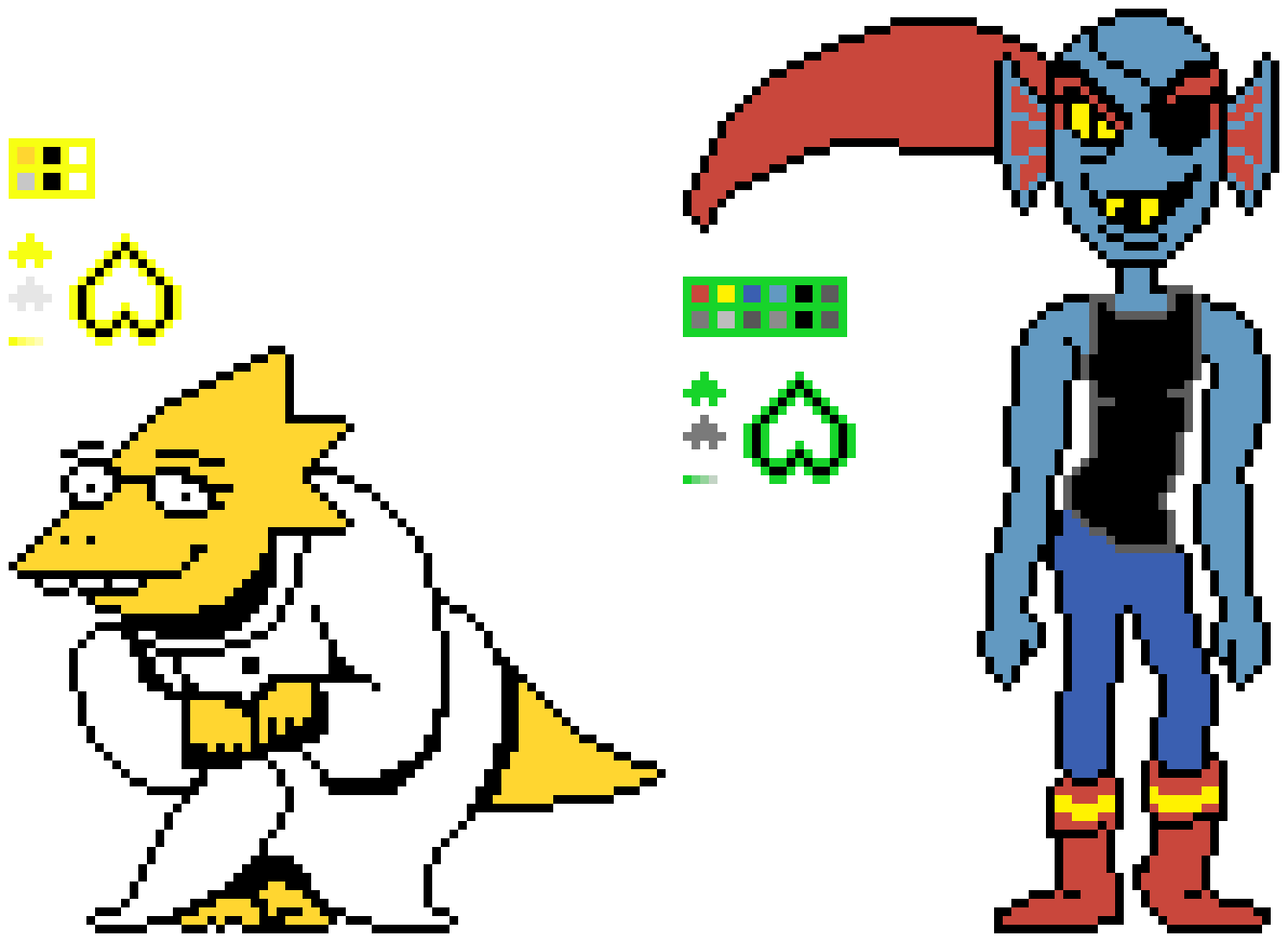 Undertale Alphys and Undyne