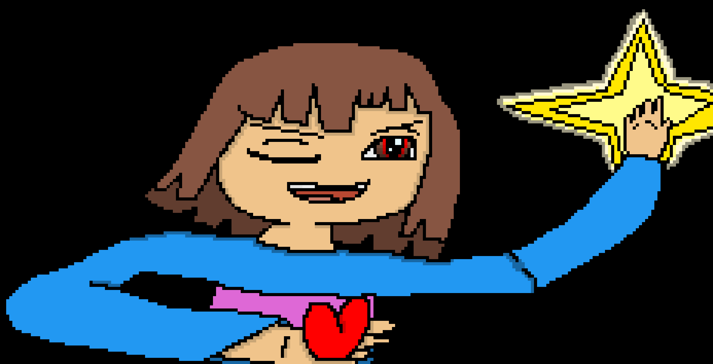 [9664c4] Undertale Frisk Pixel Art (badly done)