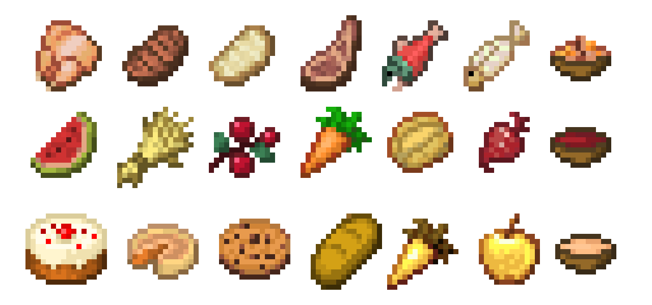 minecraft foods