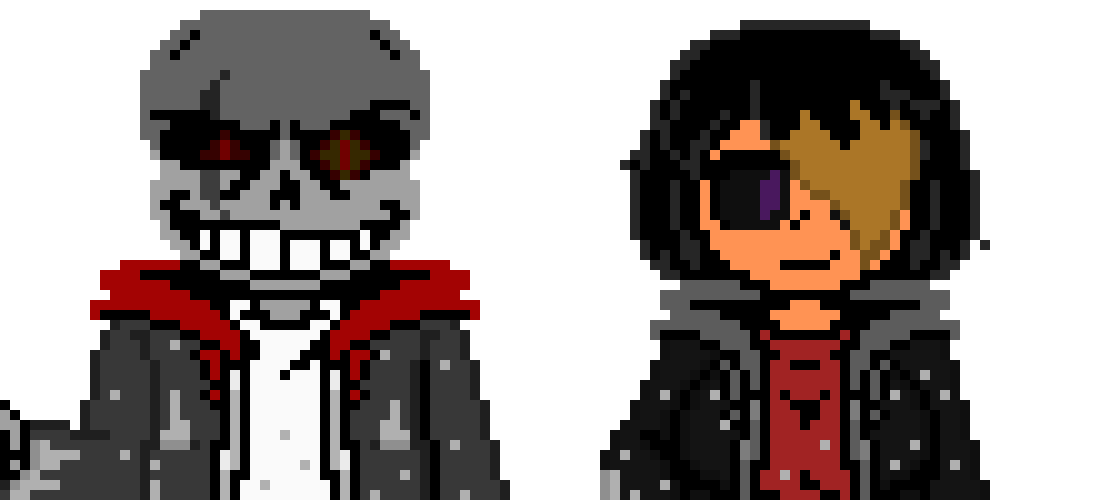 [6c26bc] Skully the Skeleton and Lillian the Human (Ruins Encounter) - Undertale AU OC's