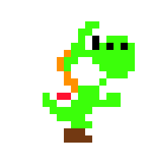 Modernised 8-bit Yoshi