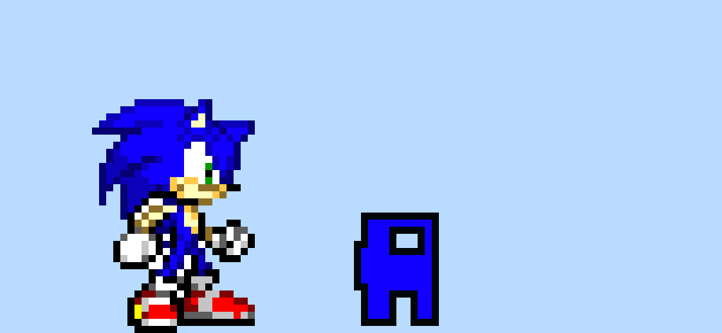 [10304b] modern sonic and minecraft mini crewmate