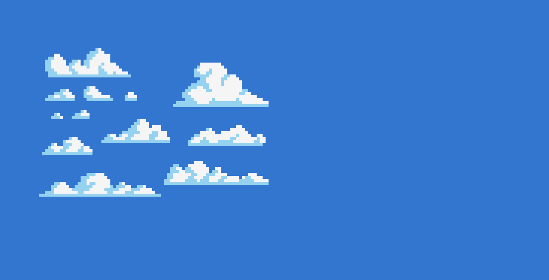 [dc19b0] Clouds pixel art