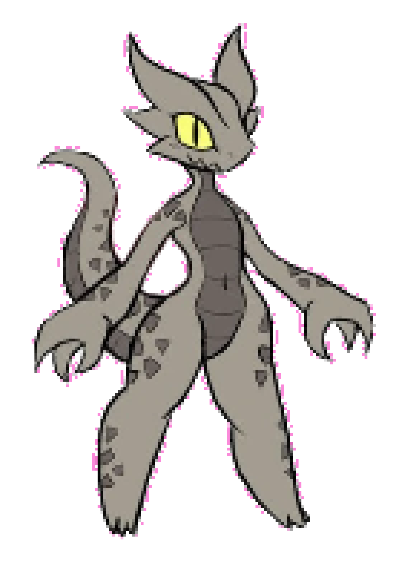 [303adb] Basing it off of Coal lol, my referance image, found them in my reccomended one time and ya'know what, kidna a fan of this design version of Kobolds... - Deadtale