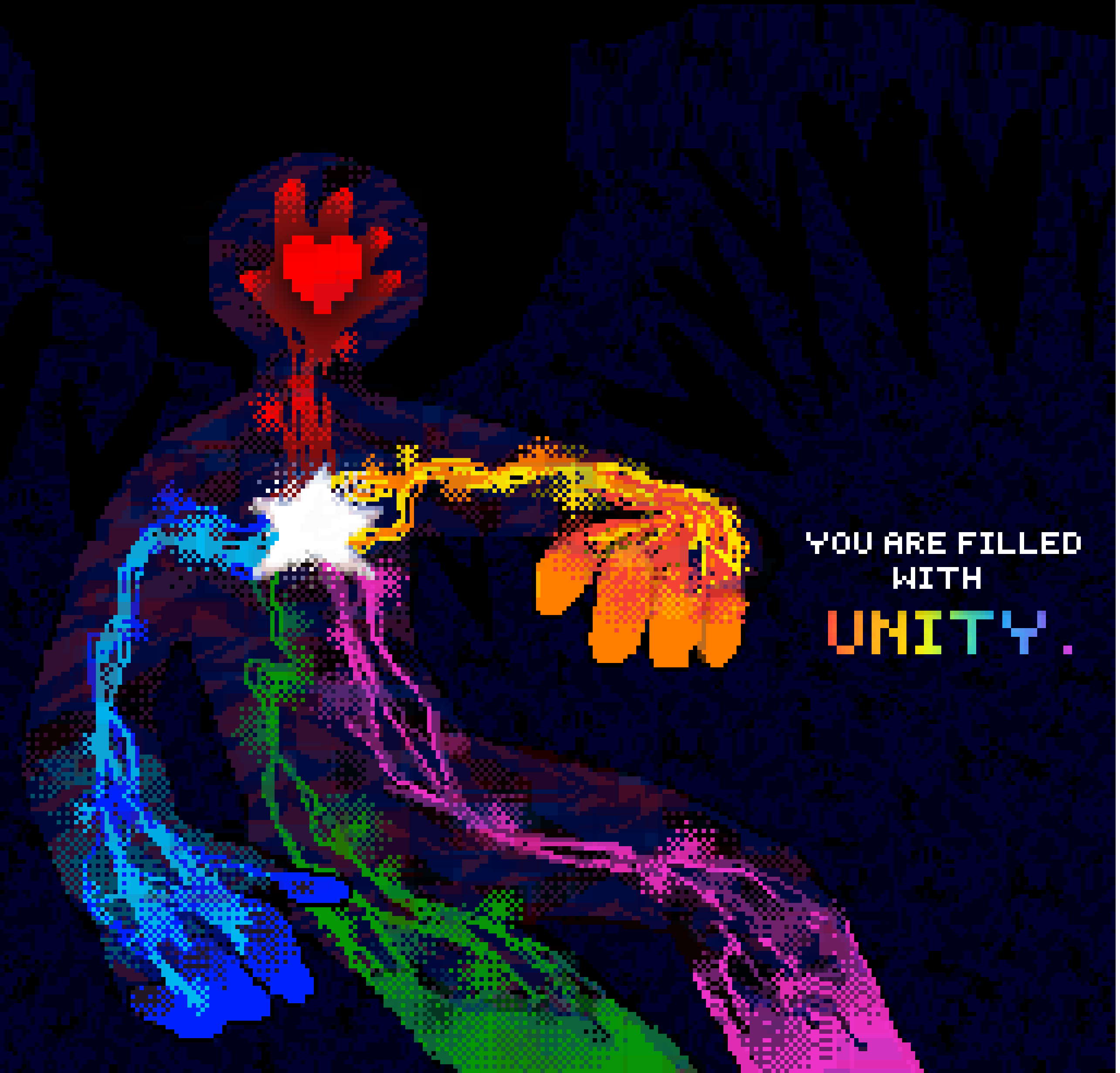 YOU ARE FILLED WITH UNITY.