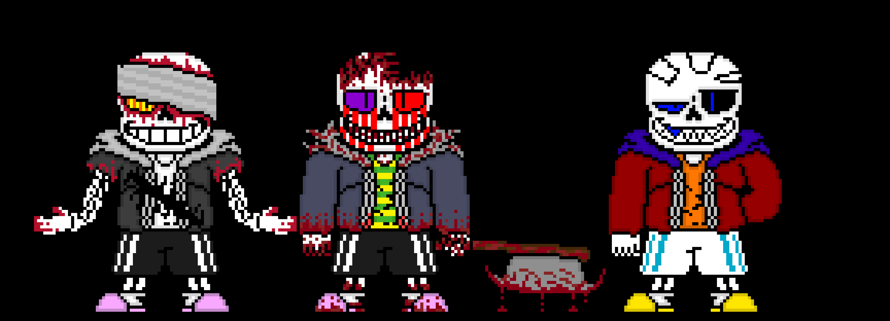 the trio has stumbled across the rp channel (all sans's and the sprite by me)