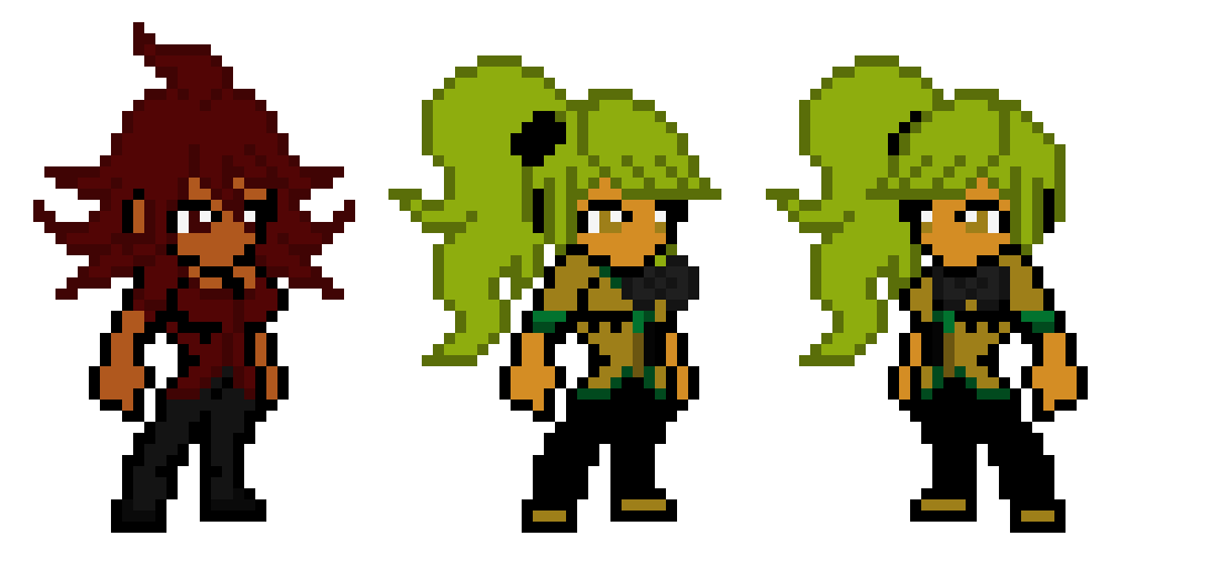 [494b86] Roja Wolfclaw and Verte Yori-Takai - Danganronpa OC's