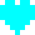 [9664c4] Cyan/Aqua/Light Blue heart
