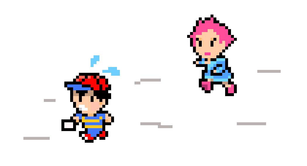 [68d9fa] Ness steals one of Kumatora's poptarts