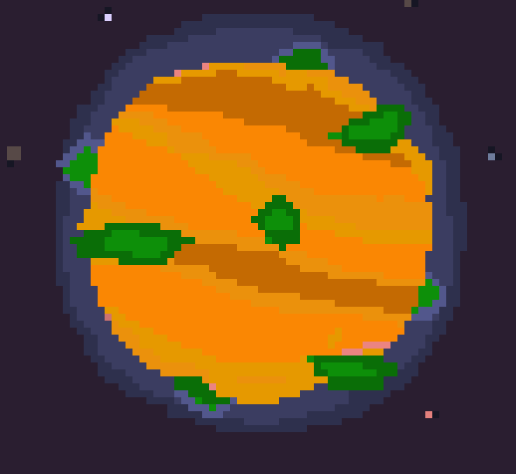 [7a5f47] 16 bit pastel planet