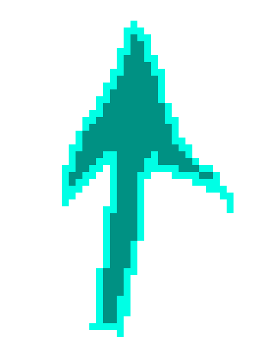 [2fbf6b] -the spear would shoot up out of the ground, carrying normal chara up in the air as something glowing was seen from a distance- 