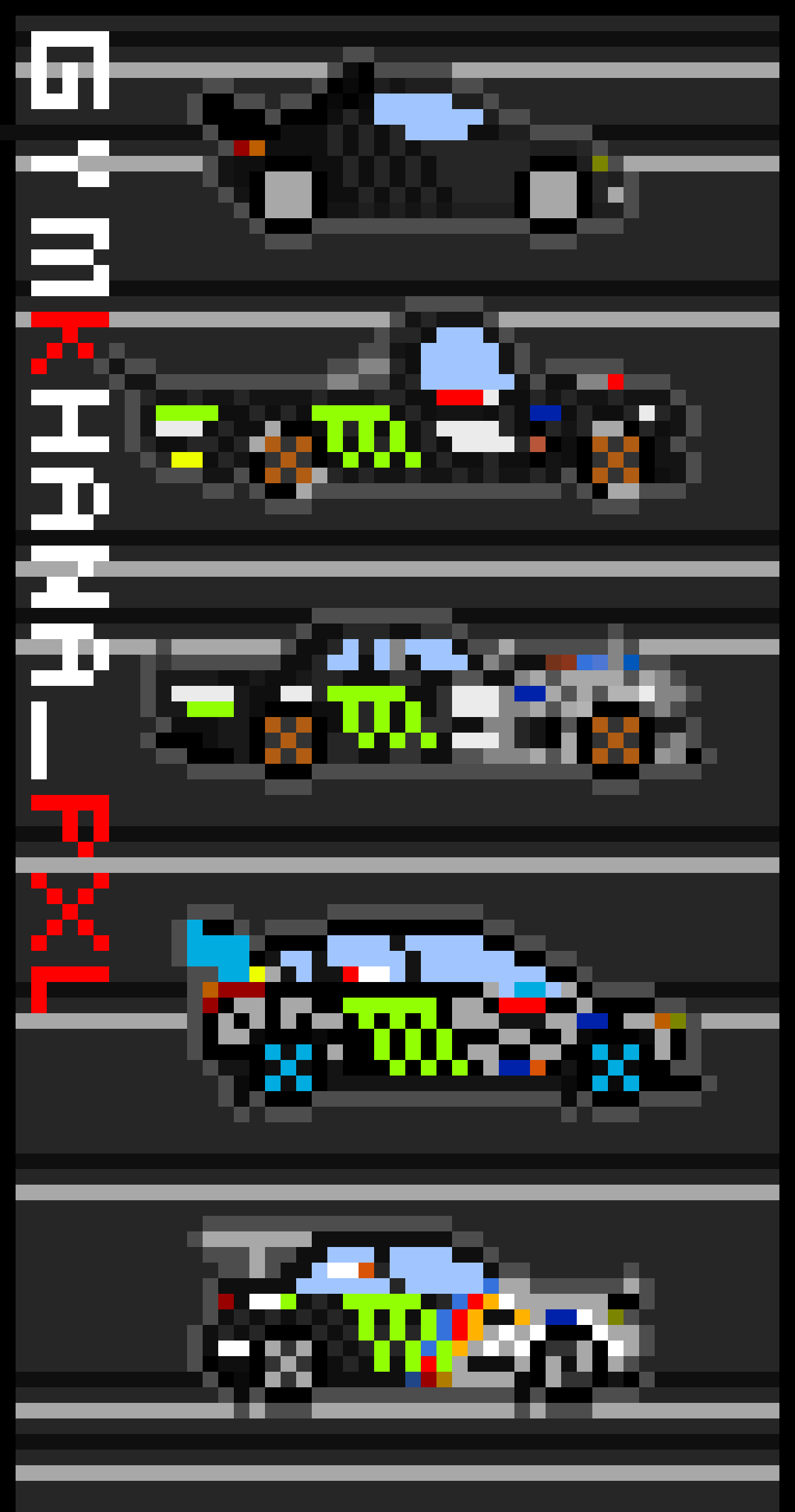 [189d7c] small hoonigan car pack with bg pixel art