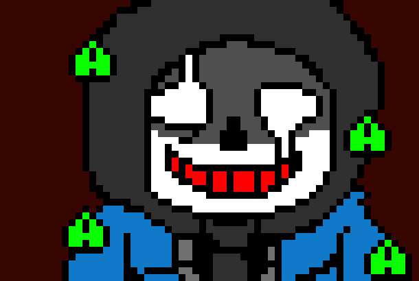 [53a360] It sits down and a virus effect appears on it -