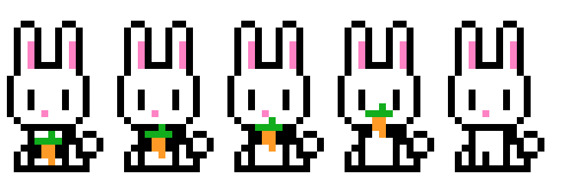 [19bdf3] Bunny Rabbit Eating
