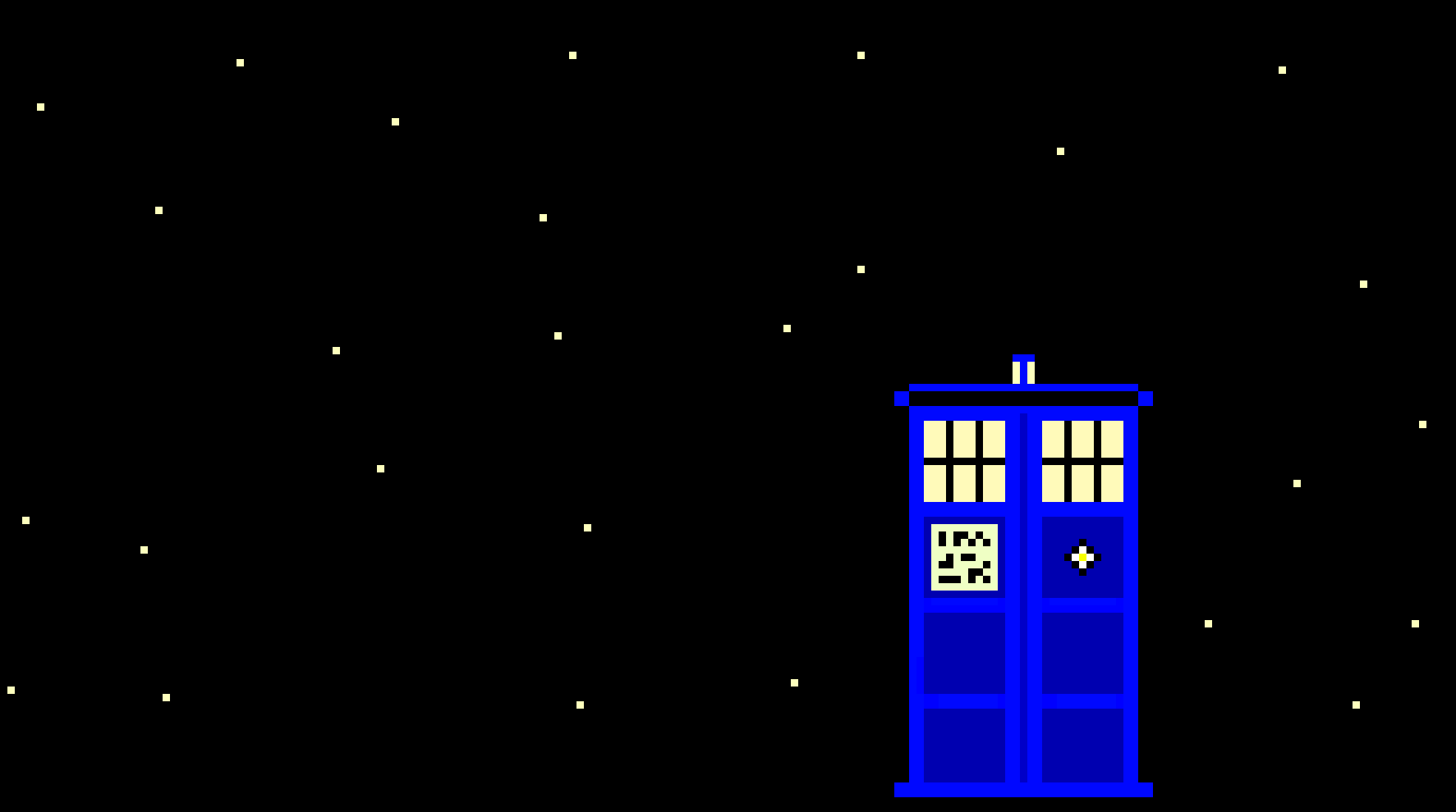 [9664c4] Simple TARDIS Pixel Art