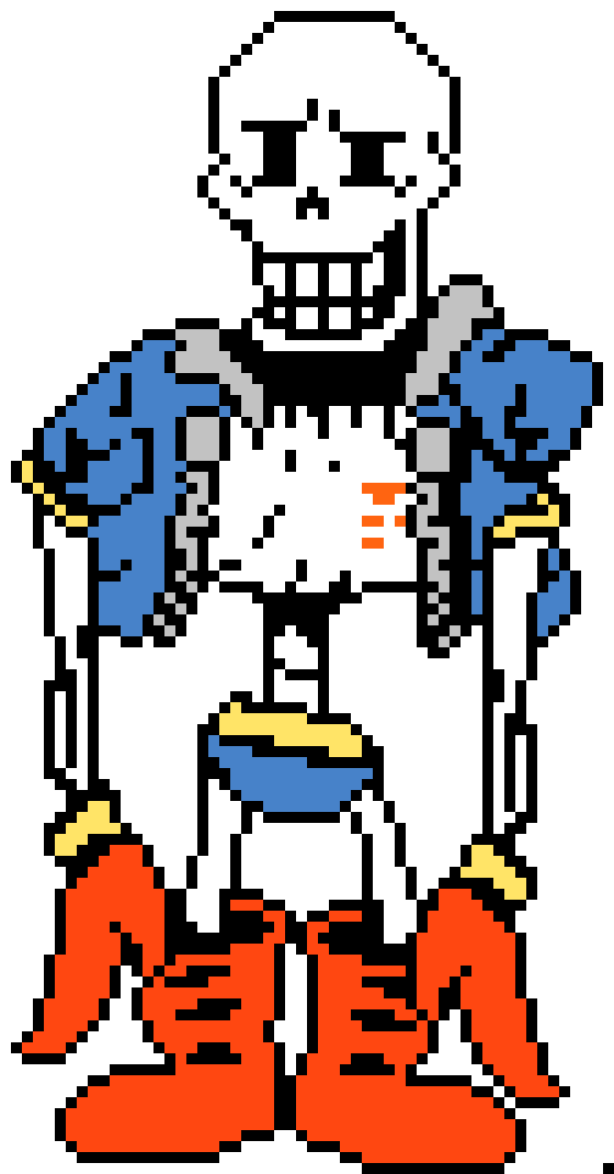 Disbelief Papyrus Phase 4 Battle Sprite.
