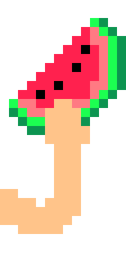 [9664c4] holding watermelon