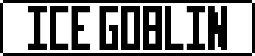 [aca841] Ice Goblin Name Plate