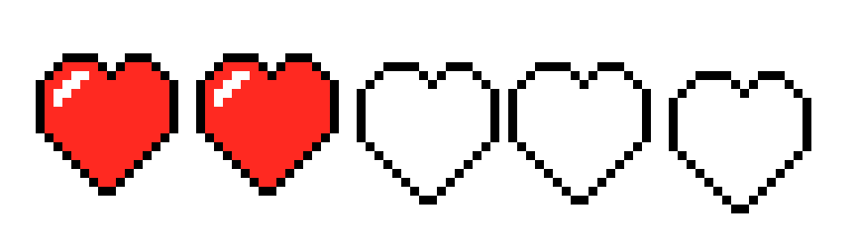 [561a1c] Heart 2/5