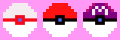 [4e0d35] Pixel Pokeballs