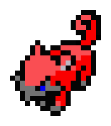 [9664c4] Alternate Rattata (Red and Gray)