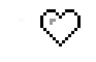[d8d363] sky blue heart pixel