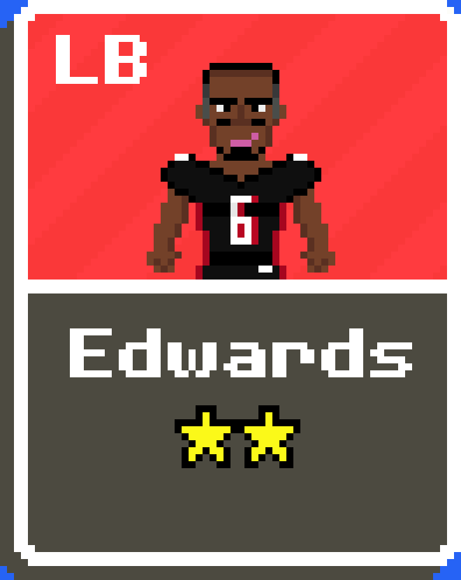 [f265fe] JJ Edwards Falcons Card