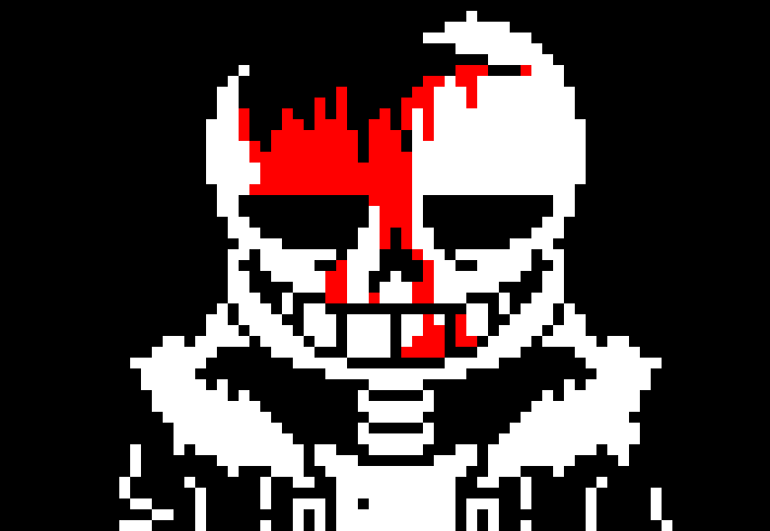 [7ce906] *(Demented appears right next to twilight.) Boo. -HorrorTale Sans