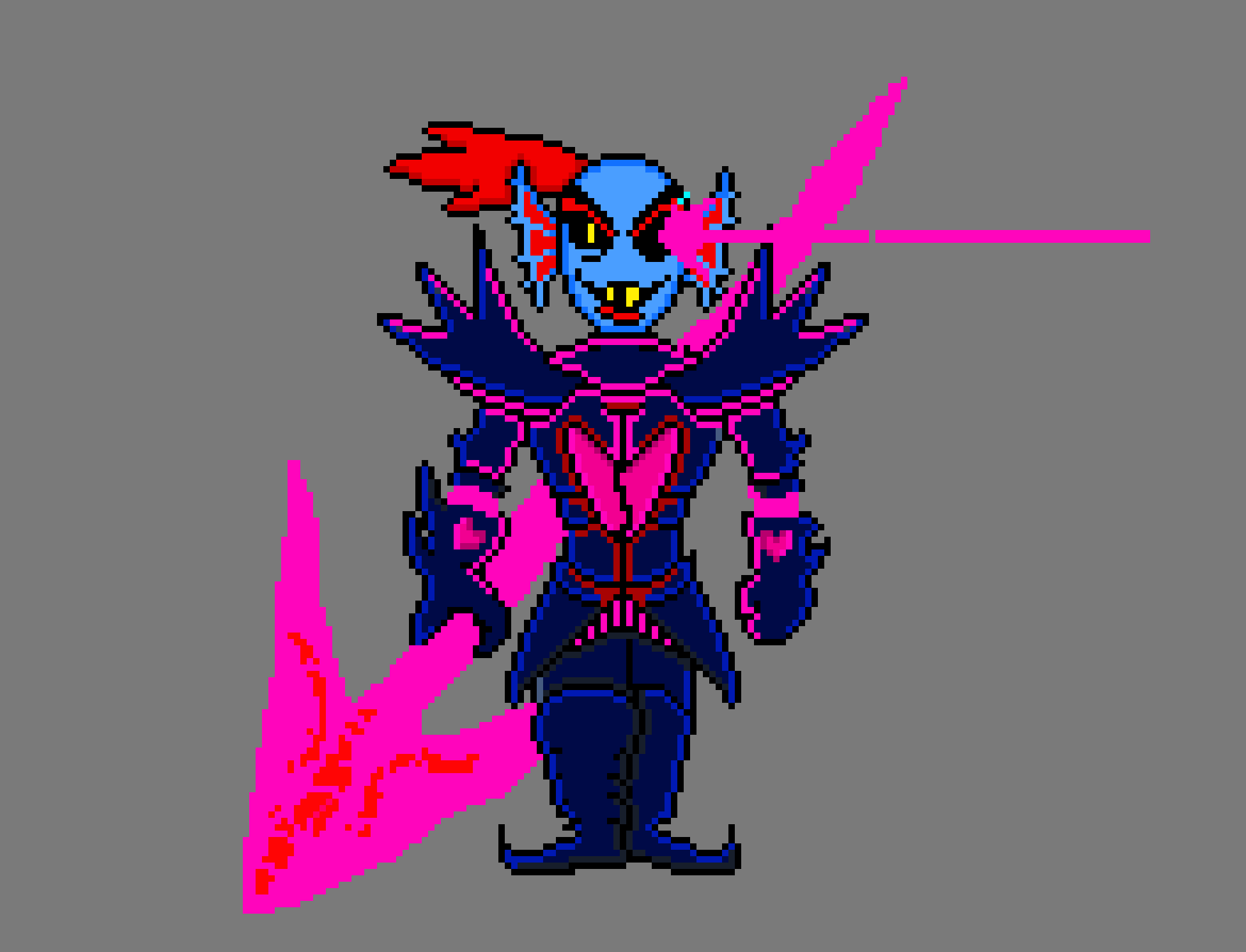 [70ff08] Undertale Undyne The Undying (colored)
