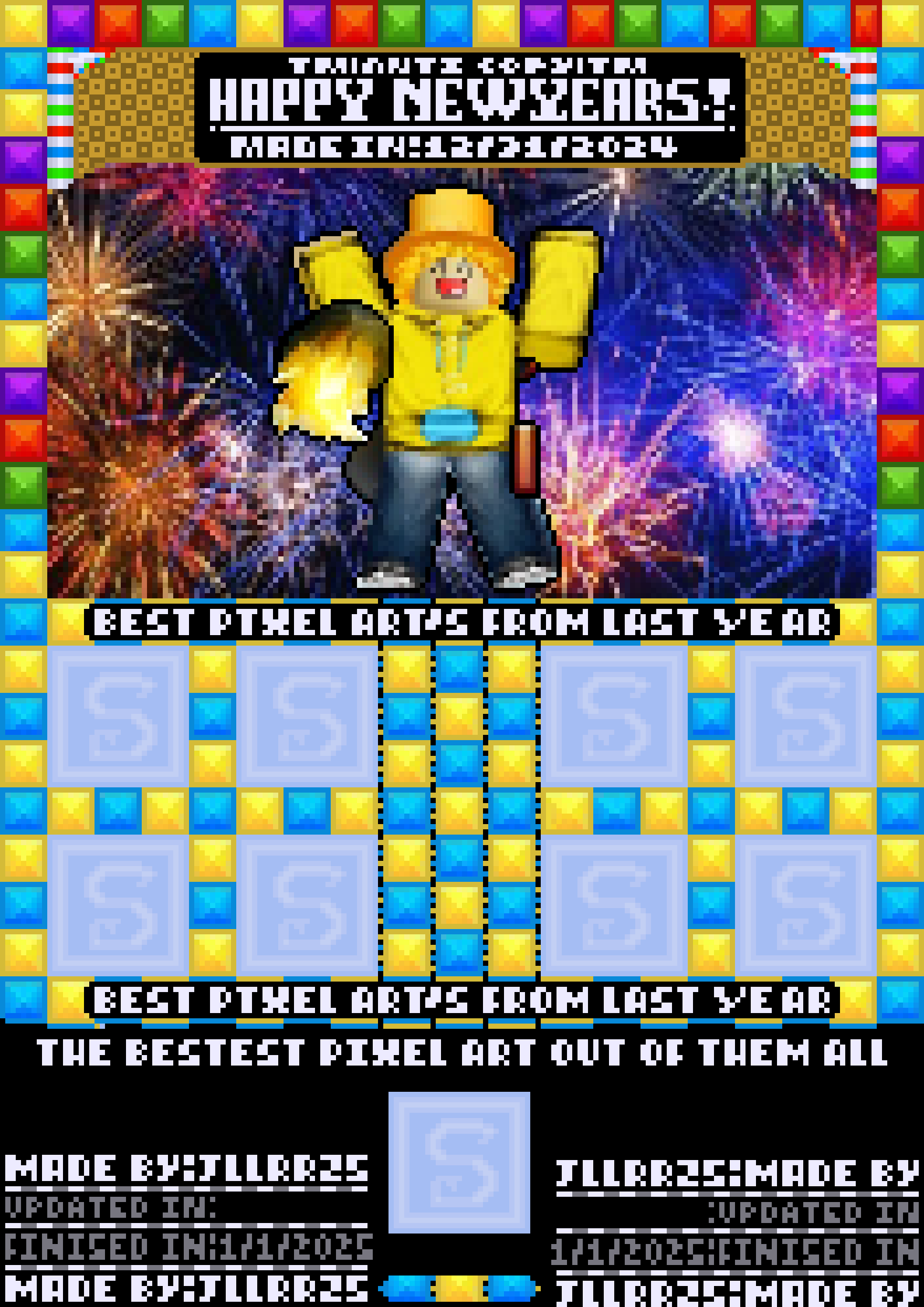 [bf3096] Happy new Year's 2025 Celebration ( BLANK SLOTS )