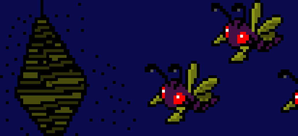 [9664c4] Beedrill Pixel Art (Pokemon)