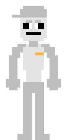 So I'm finally getting back to KS's DSaF sprite, and I realized from the ref pic I'm using that the original sprite doesn't have symmetry in the chest. Thankfully, KS doesn't want a direct copy, he wants a similar art style, so I'm going to give it symmetry.