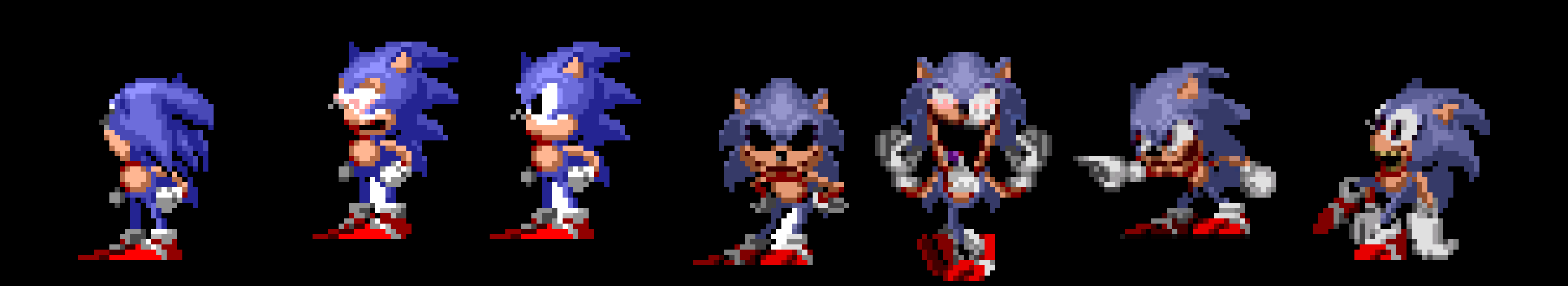 Lord X Sprites| Faker & Transformation (FNF versions)