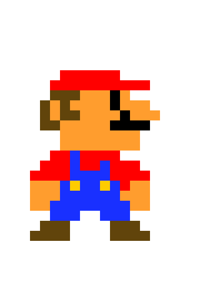 [123e5b] Pixel Mario by mlk