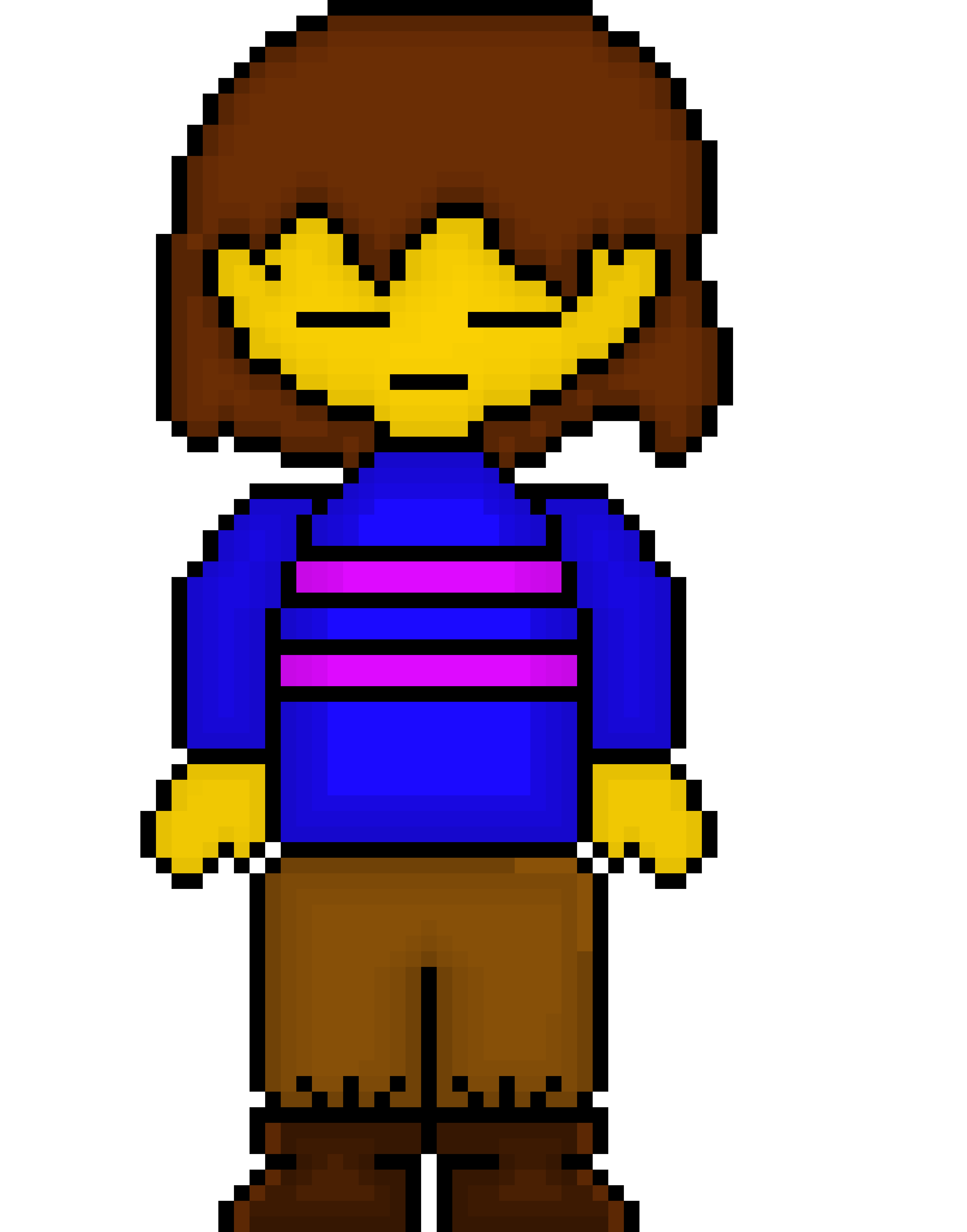 Frisk battle sprite (hd)