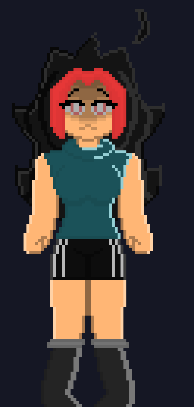 [356282] also  icl, even tho this looks  a hellva lot like the one i  was using  as a  ref, this has to be  the  closest i havebeen to  copying  big  bro Eku's older style. this  was about, maybe 3 or  4  years ago