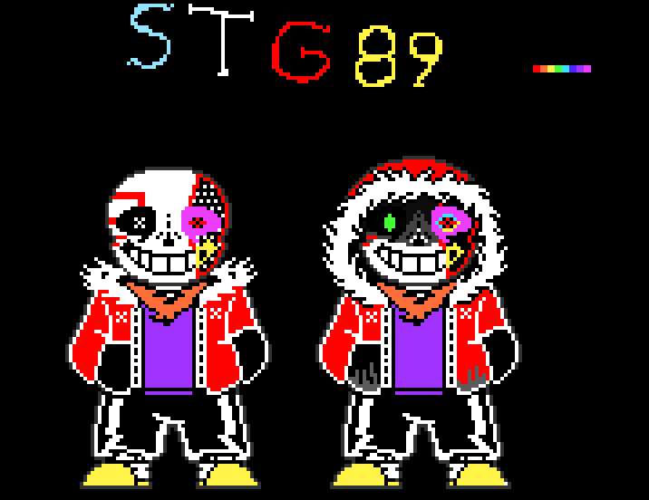 PG Virus! Sans + PG Virus!Dust sans