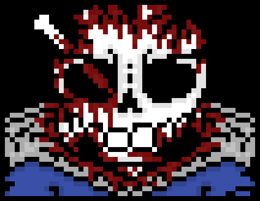 [e8cb42] YOU FUCKING MANIAC, I DO CARE AND SO DOES HE! *blasts him multiple times then while he is distracted he rips off apart of Deletes skull*