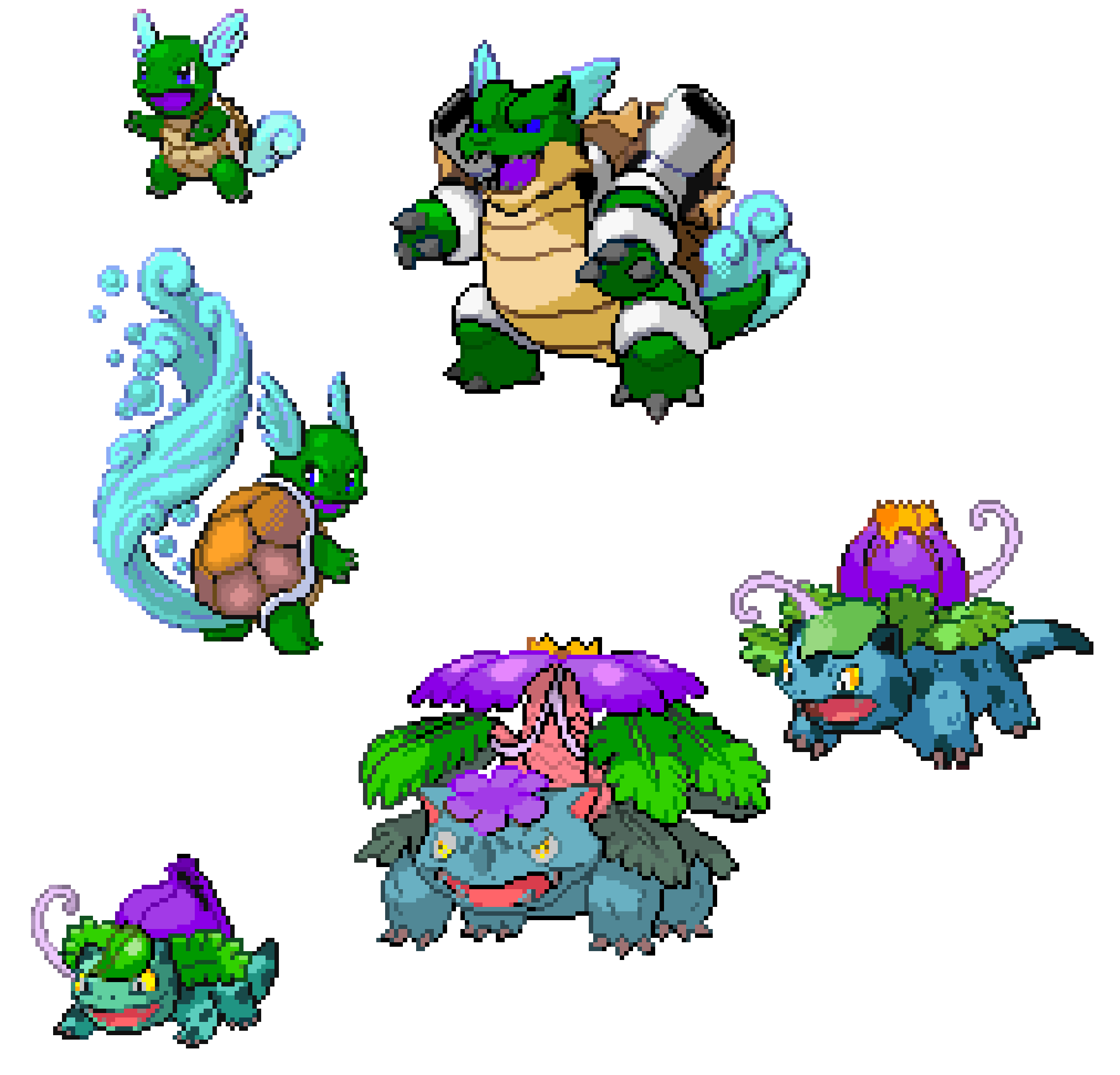 [a93745] Ancient water and grass starter  line