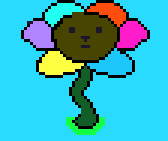 [6b69ea] Flower Template