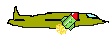 [157972] yellow airplane with missile