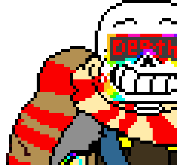 [b7fdf0] May I use the other take sans sprite for a sec - Fresh!Ink sans